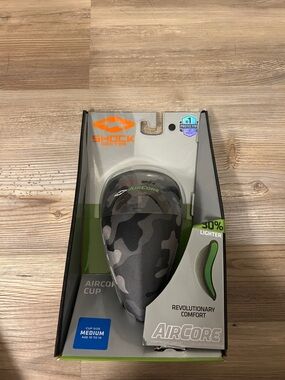 Shock Doctor AirCore Camouflage Youth Cup - Black/Gray